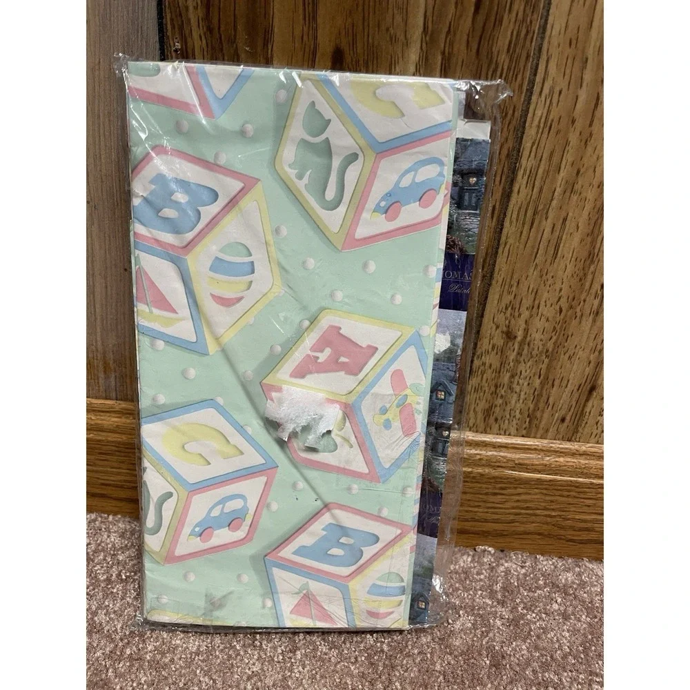 Gift Wrap Wrapping Paper Sheets Some Partial Vtg 6‎ Patterns Ducks -floral- Baby